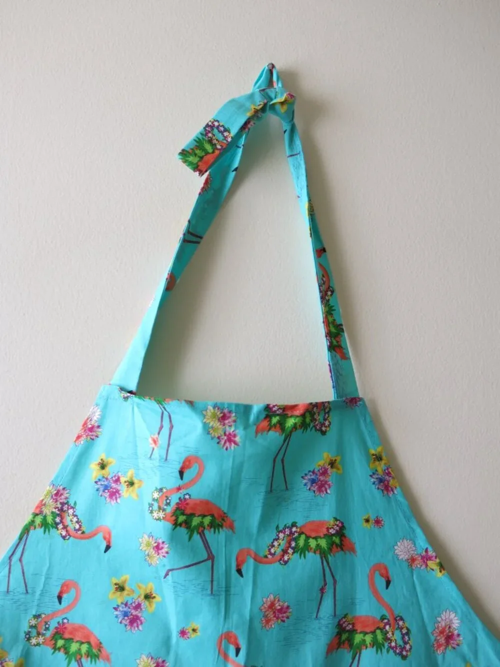 Handmade Floral Flamingo Cocktail Party Vacation Novelty Print Kitchen Apron